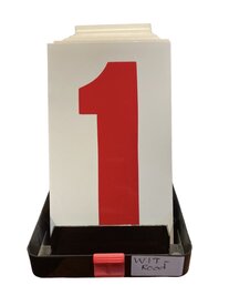 Pit Board numbers set (white/red)