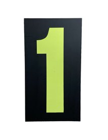 Pit Board numbers set XXL (black/fluor yellow)