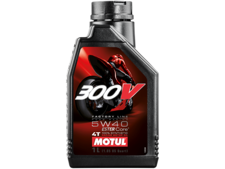 MOTUL 300V 4T Factory Line Road Racing 5W40 Motor Oil - 1&nbsp;Liter