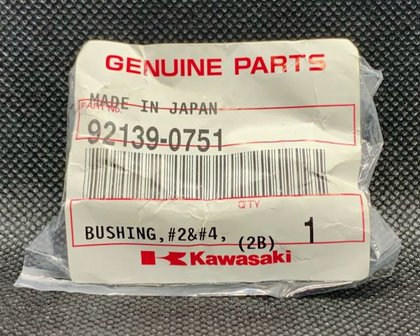 Kawasaki 92139-0751 CRANKSHAFT BUSHING, BLACK, 2/4 JOURNAL