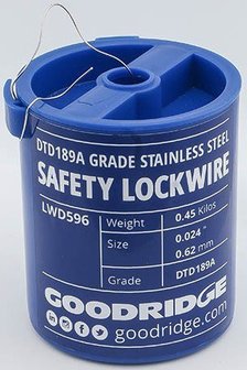 Goodridge lockwire 0,62MM 450GR