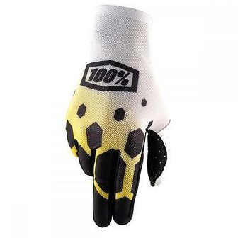 100% Celium Racing Gloves (legacy yellow)