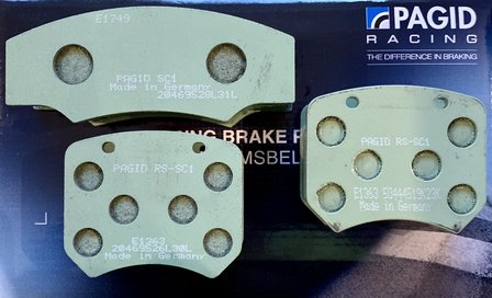 Pagid Racing brake pads set F600 SC1-1-1 E1749-E1363-E1363