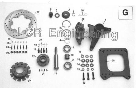 LCR F1 Wheel axle side (G11)