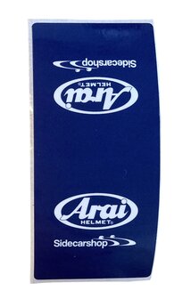 Sidecarshop Arai tear off sticker blue (10 pieces)
