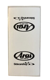 Sidecarshop Arai tear off sticker white (10 pieces)