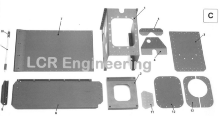 LCR chassis part sidepanel (C6/CC6)
