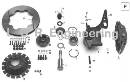 LCR Brake Bell front (F12)