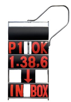 Pit Board 5 rows GP/WSB XXL (black/fluor red)