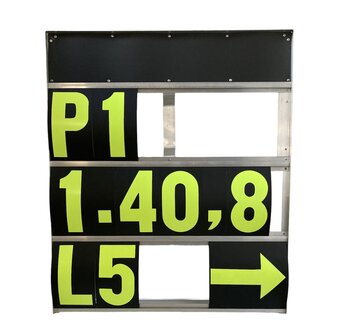 Pit Board 3 rows (black/fluor yellow)