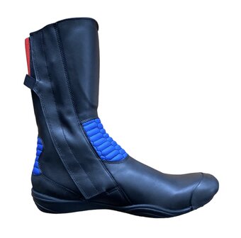 Daytona sidecar boots (black/blue/red)