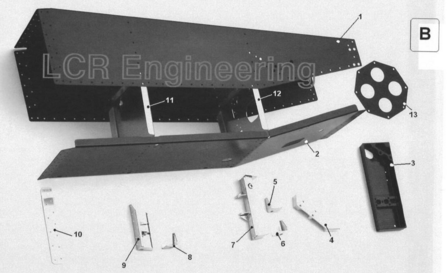 LCR chassis part (B1)