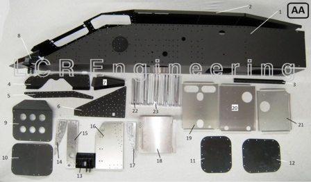 LCR chassis part (AA1)