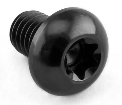 Pro-Bolt Titanium Button Head Bolt M5x(0.80mm)x8mm Torx Drive (black)