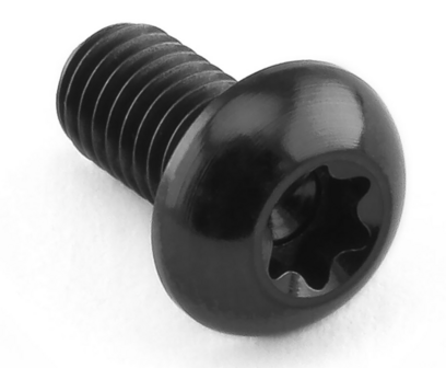 Pro-Bolt Titanium Button Head Bolt M5x(0.80mm)x10mm Torx Drive (black)