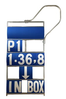 Pit Board 5 rows GP/WSB XXL (blue/white)