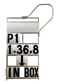 Pit Board 5 rows GP/WSB XXL (white/black)