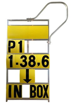 Pit Board 5 rows GP/WSB XXL (yellow/black)