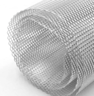 Mesh to protect the radiator 6mm x 12mm / 100cm x 33cm (silver)