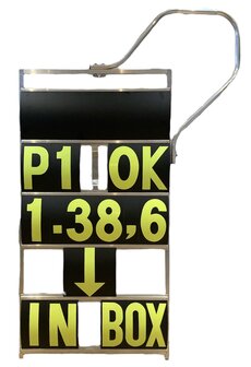 Pit Board 5 rows GP/WSB XXL (black/fluor yellow)