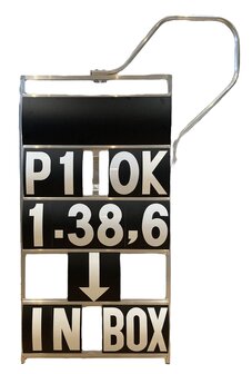 Pit Board 5 rows GP/WSB XXL (black/white)