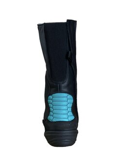 Daytona sidecar boots (black/turquoise)