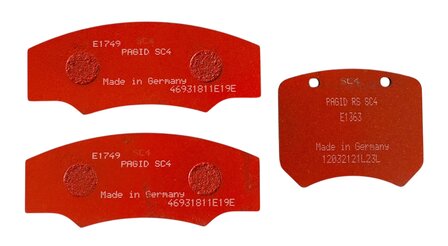 Pagid Racing brake pads set F1 LCR/RSR/ARS SC4-4-4 E1749-E1749-E1363