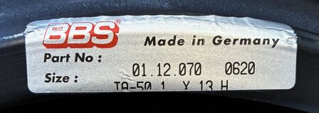 BBS Rim outside 1.0 x 13'' black B-grade (1)