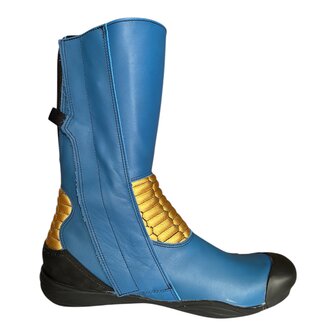 Daytona sidecar boots (blue/gold)