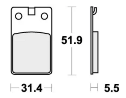 SBS 595HF Brake Pads