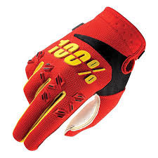 100% Racing Gloves (red)