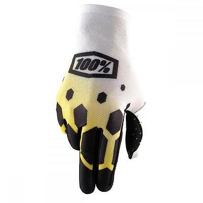 100% Celium Racing Gloves (legacy yellow)