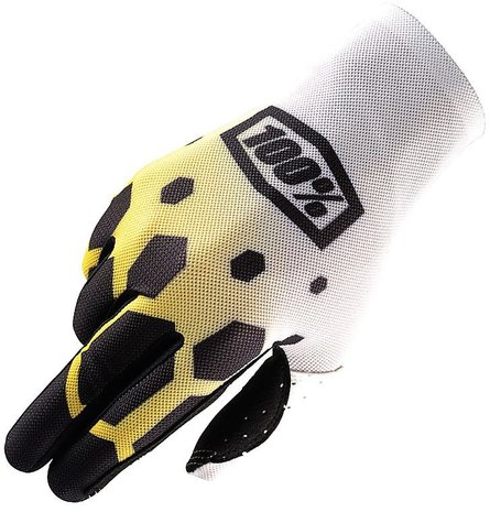 100% Celium Racing Gloves (legacy yellow)