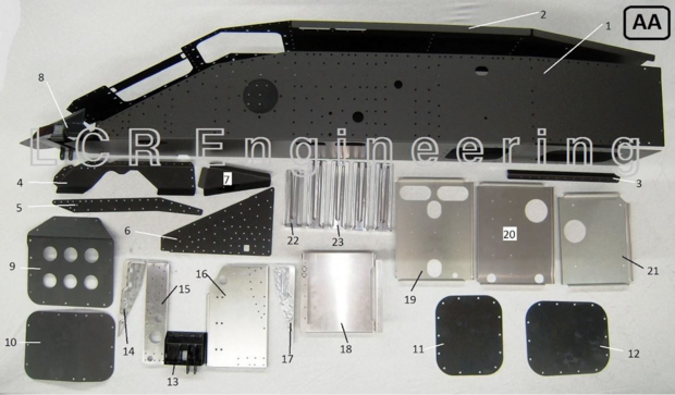 LCR Engine cradle chassis part (AA22)