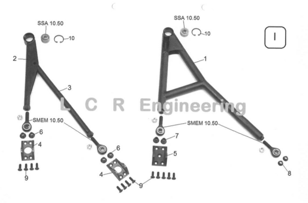 LCR top wishbone (I2)