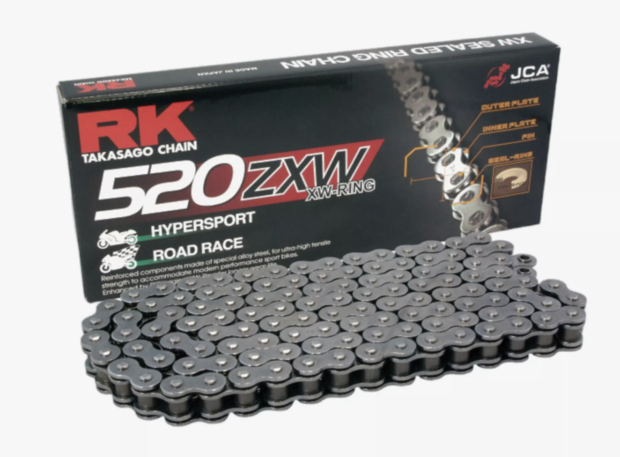 RK Racing Chain XW-Ring Chain 520ZXW 94L (Silver)