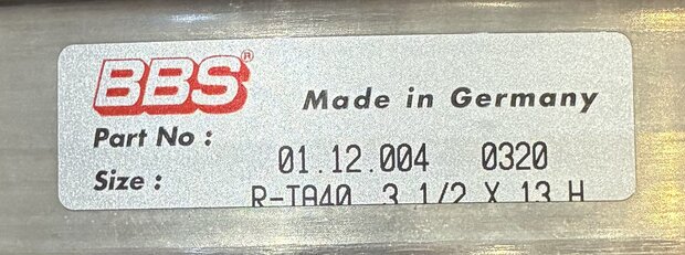 BBS Rim outside 3.5 x 13'' B-grade (1)