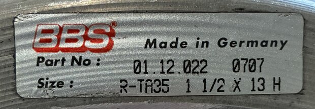 BBS Rim outside 1.5 x 13'' used (1)