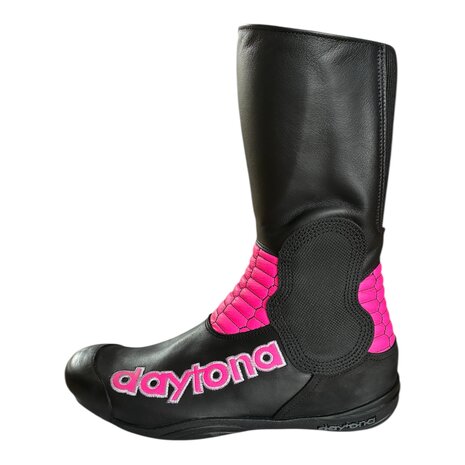 Daytona sidecar boots (black/neon pink)
