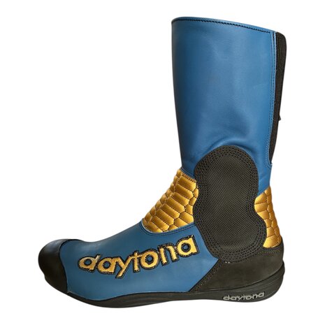 Daytona sidecar boots (blue/gold)