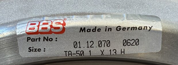 BBS Rim outside 1.0 x 13'' B-grade (1)