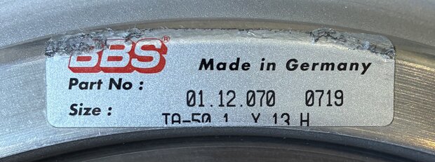 BBS Rim outside 1.0 x 13'' B-grade (3)