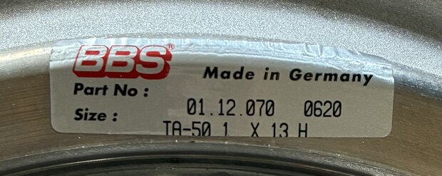 BBS Rim outside 1.0 x 13'' B-grade (4)