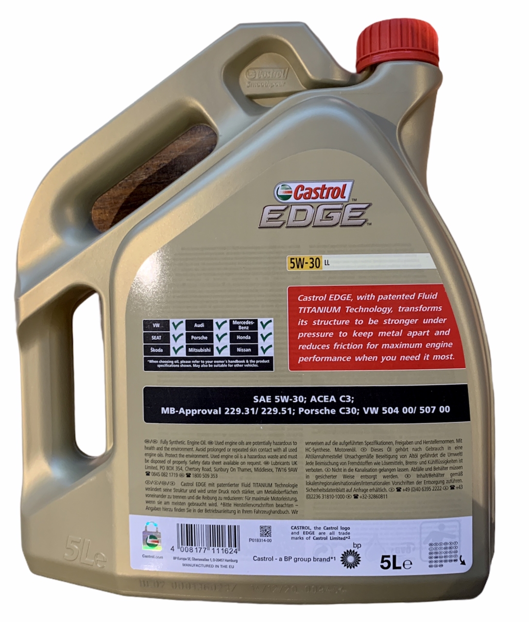 EDGE 5W30 LL 5L Engine oil Edge 5L SAE - Top1autovaruosad
