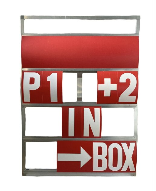 Pit Board 4 rows GP - Sidecarshop