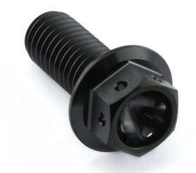 Pro-Bolt Titanium Flanged Hex Head M8x(1.25mm)x20mm Race Spec (black)