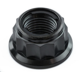 Pro-Bolt Titanium Sprocket Nuts M10x(1.00mm) Bi-Hex Lock (black)