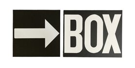 Pit Board Box and Arrow (black/white)